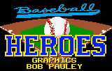 Baseball Heroes title screen for Atari Lynx